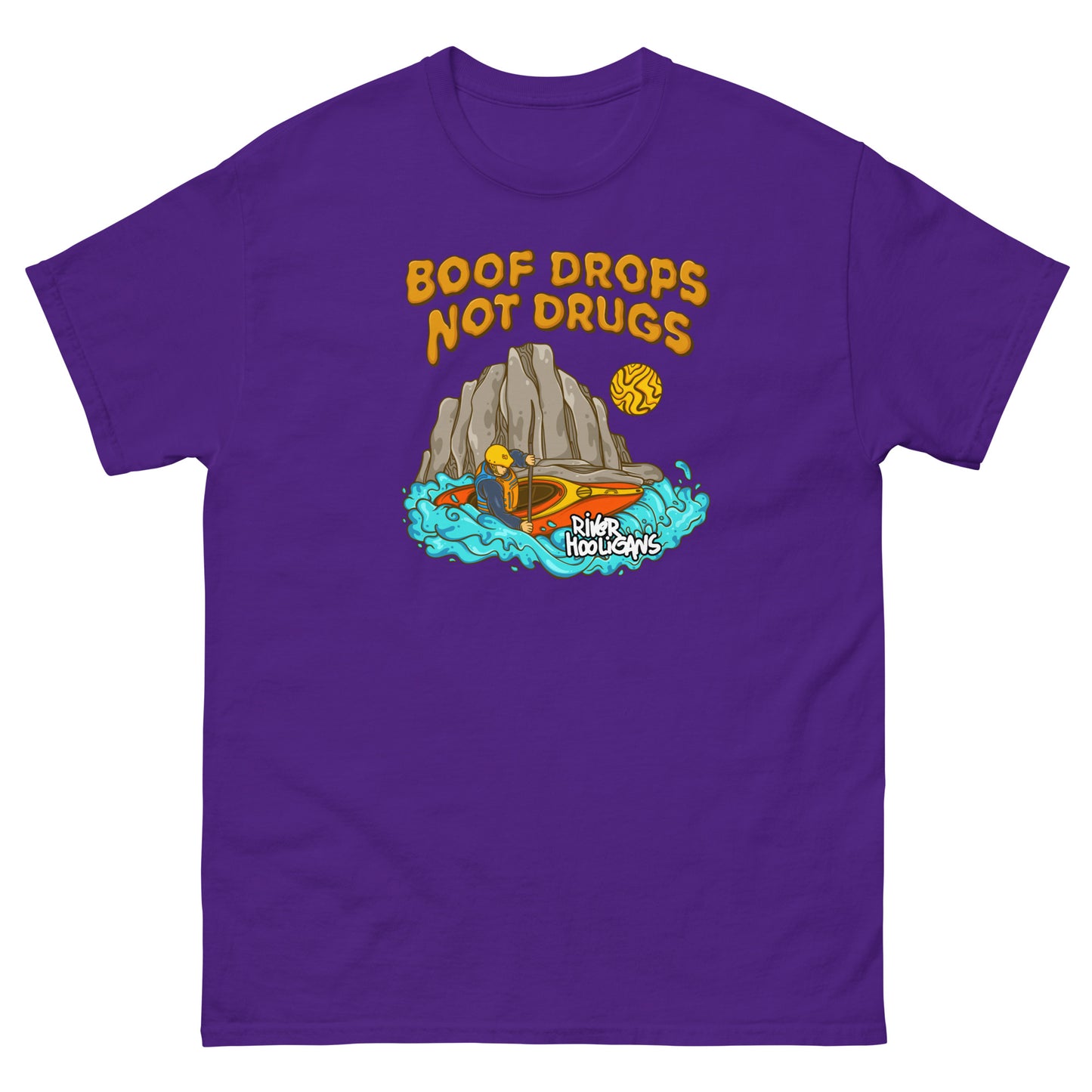 Boof Drops Not Drugs - River Hooligans Men's Classic Tee