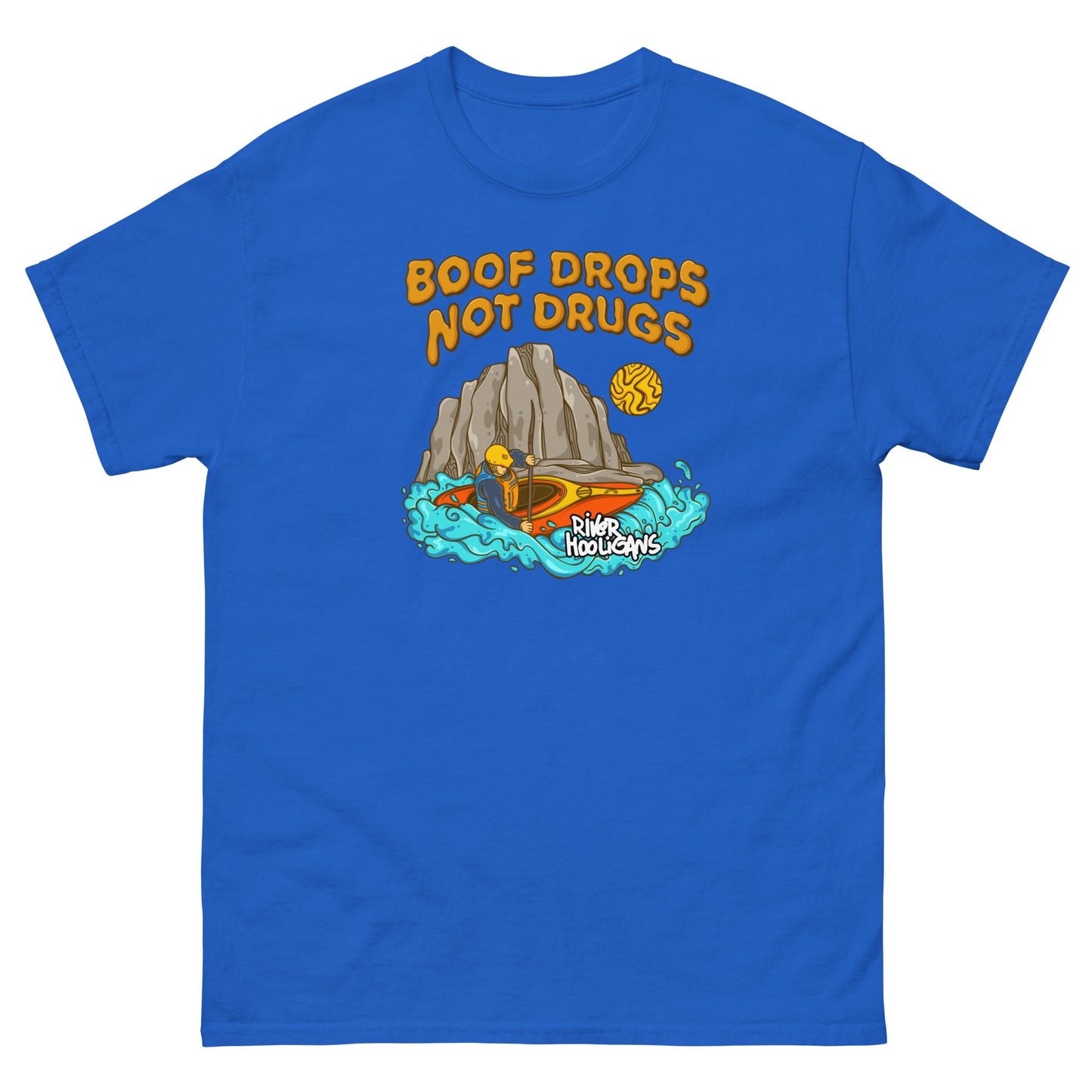 Boof Drops Not Drugs - River Hooligans Men's Classic Tee