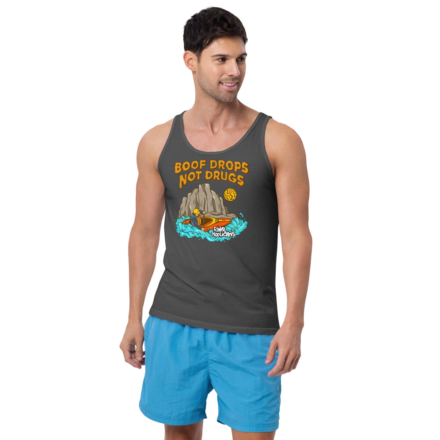 Boof Drops Not Drugs - River Hooligans Unisex Tank Top