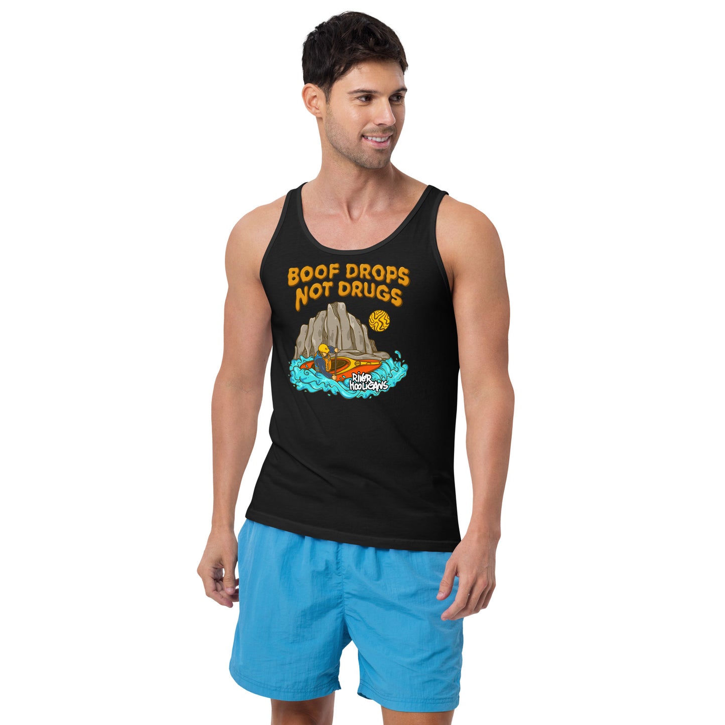 Boof Drops Not Drugs - River Hooligans Unisex Tank Top