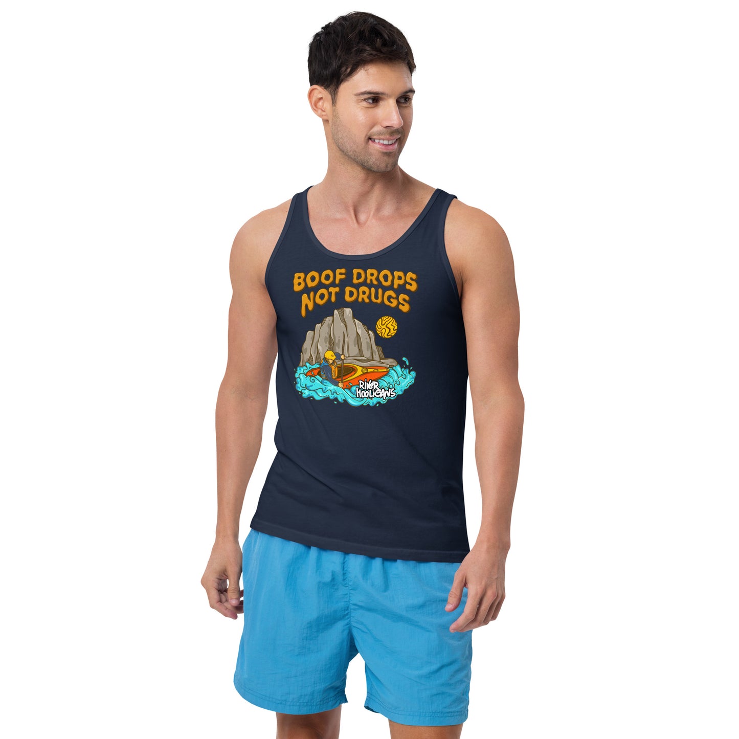 Boof Drops Not Drugs - River Hooligans Unisex Tank Top