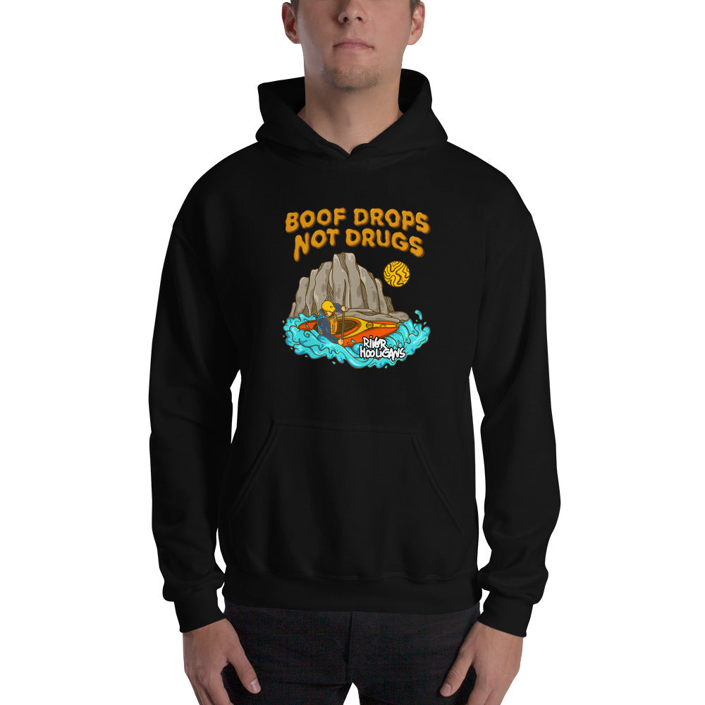 Boof Drops Not Drugs - River Hooligans Unisex Hoodie