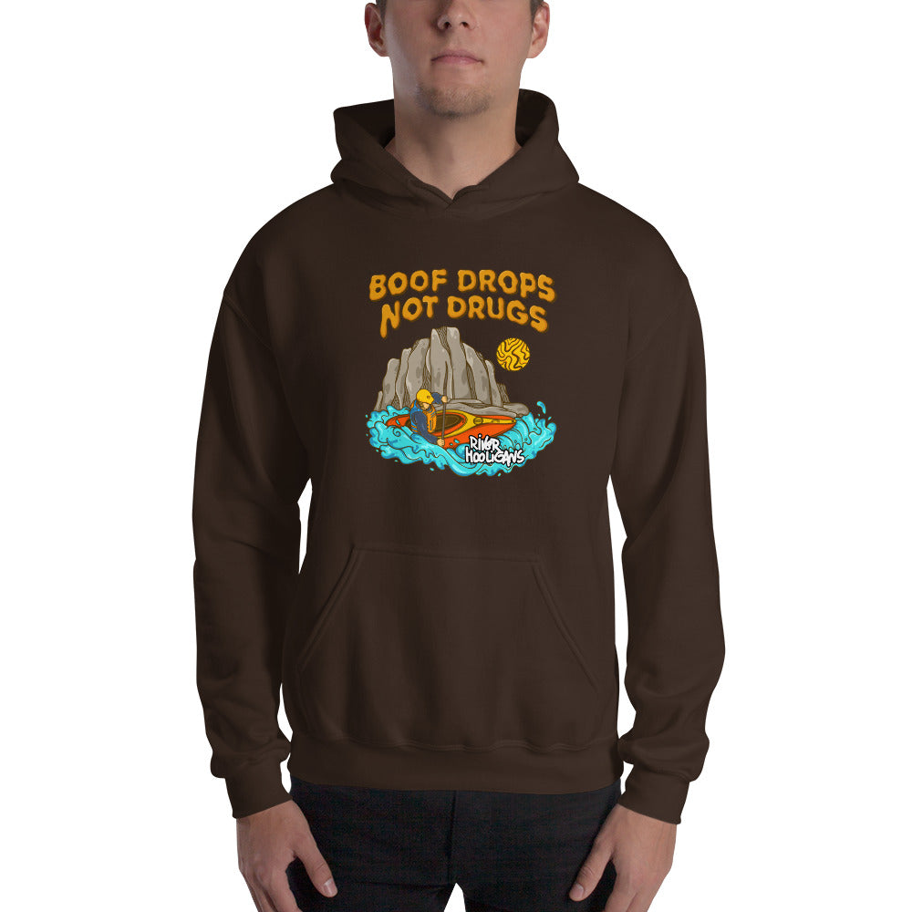 Boof Drops Not Drugs - River Hooligans Unisex Hoodie