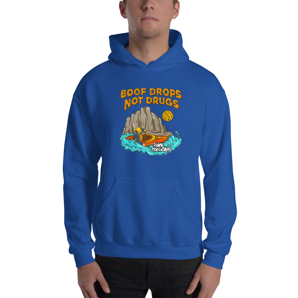 Boof Drops Not Drugs - River Hooligans Unisex Hoodie