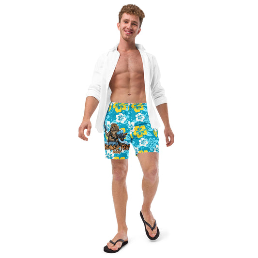 Beaverfest 2024 Flower Power Swim Trunks