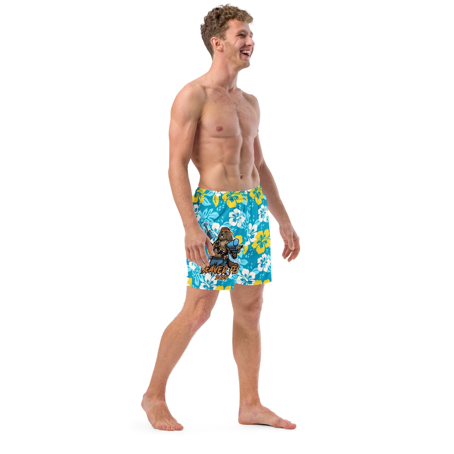 Beaverfest 2024 Flower Power Swim Trunks